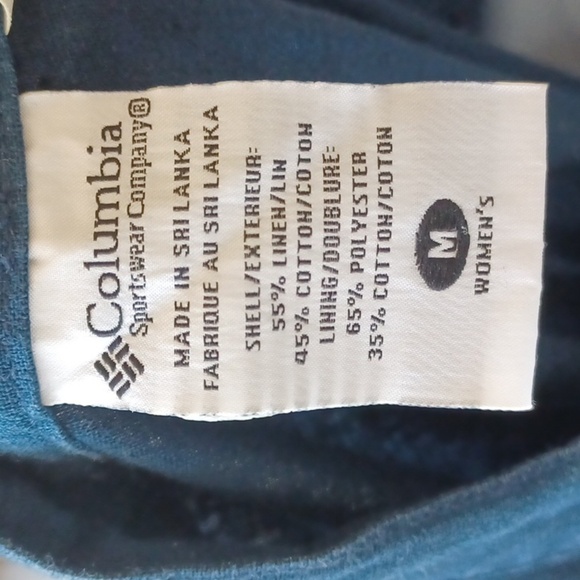 Columbia Blue Utility Hiking Wide Leg Capris, Size Medium - Picture 4 of 8